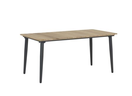 Tafel Brisk 160x90cm - teak massief & aluminium - naturel