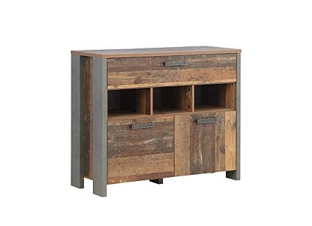 Commode Clif 107x42x86cm - decor - old wood/beton