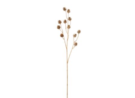 Decoratietak Dennenappels 84,5cm - kunststof - goud