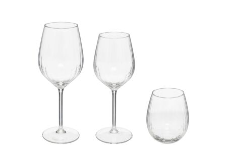 Glazenset Volta 12-delig - glas - transparant
