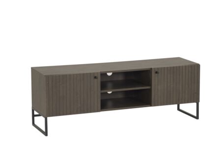 Tv-meubel Vadis 134x38x48,5cm - melamine - donkerbruin