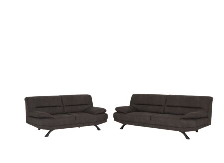 Zetel Bruno 3+2-zit - stof - antraciet