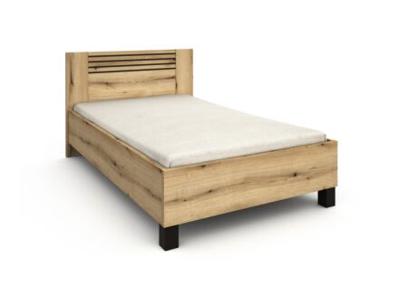 Bed Kato  120x200cm - melamine - etna eik