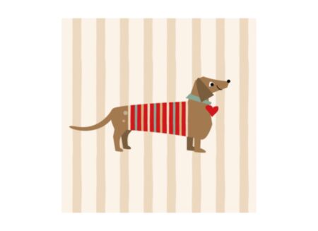 Serviette Sir Toby 33x33cm - papier - multicolor - 20 stuks