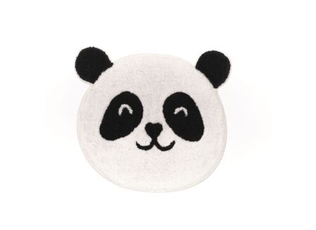 Kindertapijt Panda 50x60cm zwart wit