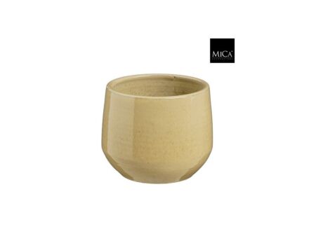 Bloempot Matteo H15cm - terracotta - taupe
