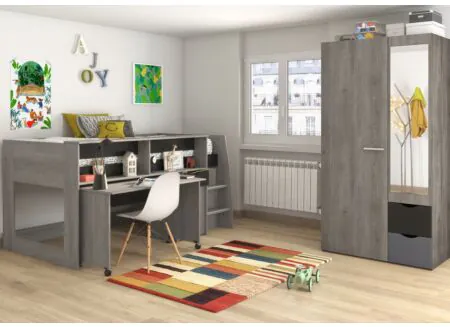 Sfeerfoto - Halfhoogslaper Tempo 90x200cm - decor - eik argile