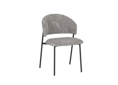 Stoel Grigri 49x61x81cm - stof - grijs