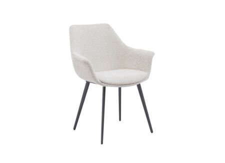 Stoel Fairy 62x64x84cm - bouclé - cream
