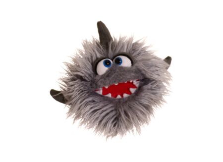 Handpop Kleine Hainer H19cm - polyester - grijs
