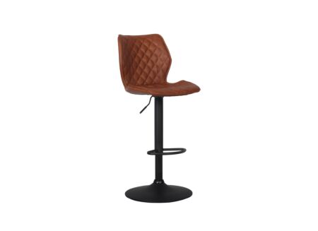 Barstoel Octavio ZH115cm - lederlook - cognac