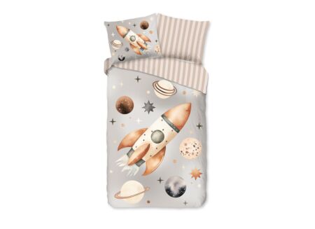 Dekbedovertrek Explore 140x220cm - katoen - multicolor