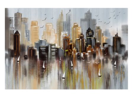 Print op canvas Shades Of City 70x110cm