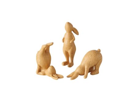Figuur Yoga Haas H13,5cm - polystone - bruin