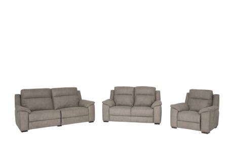 Zetel Grande 3+2+1-zit - stof - bruin met relax