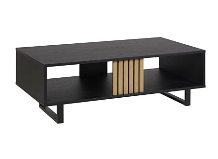 Salontafel Faro 42x125cm - melamine - structuur zwart