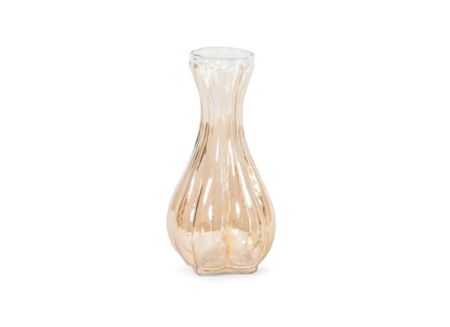 Vaas Ø9x17cm - glas - gold Vaas Ø9x17cm - glas - gold