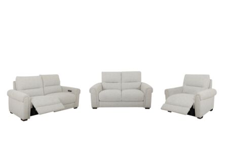 Zetel Hana 2,5+2+1-zit - stof - oyster met relax