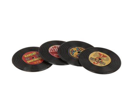 Magneten Retro Vinyl set van 4