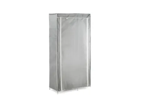 Portant Fellow 90x45x178cm - Portant Fellow 90x45x178cm - métal/tissu - gris