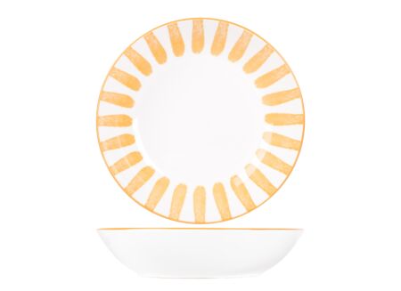 Diep bord Cabana Ø20cm - porselein - oranje