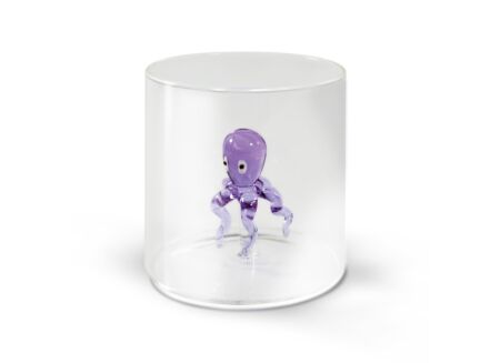 Glas Octopus 25cl - glas - paars