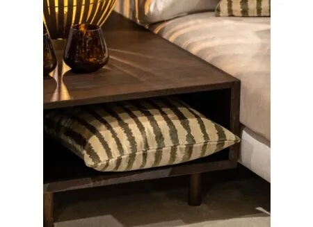 Sfeerfoto - Kussen Lorenzo 45x45cm- stof - military olive