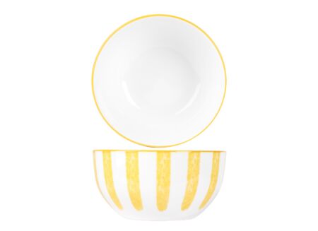 Kom Cabana Ø14,3cm - porselein - geel