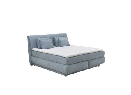 Boxspring Carla Normal 160x200cm met opbergruimte stof lichtblauw