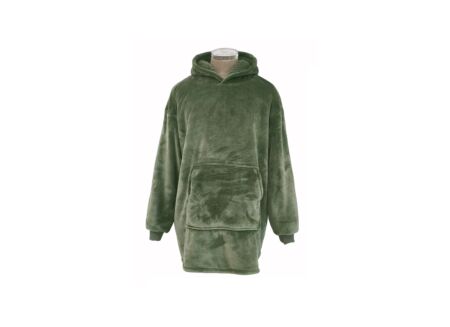 Poncho Argentina 115x80cm - microvezel - olijfgroen