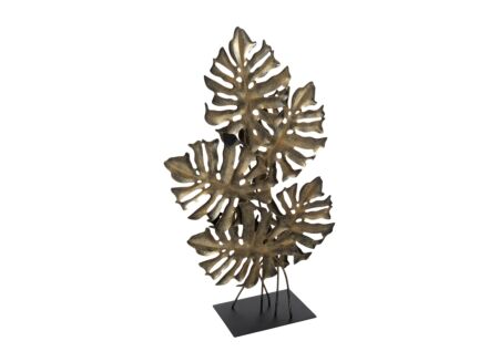 Beeld Monstera H59cm brons