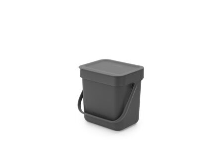 Vuilbak Sort & Go Brabantia 3L grijs