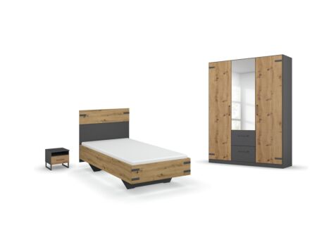 Kinderkamer Butte met 3-deurs kast