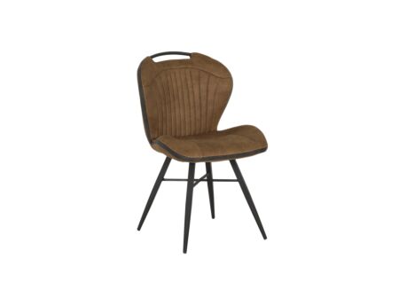 Stoel Mace 50,5x61x87cm - stof - zorro cognac