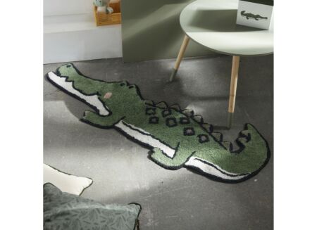 Kindertapijt TODAY Croco 130x46cm - katoen - groen