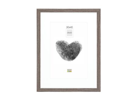 Fotokader 40x30cm - glas - grijs