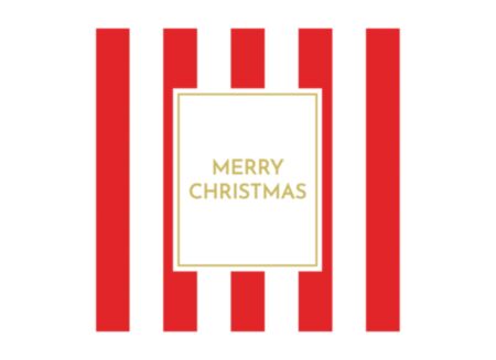 Serviette Xmas Gold 33x33cm - papier - multicolor - 20 stuks
