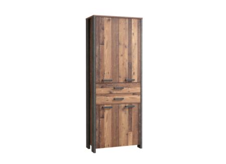 Opbergkast Clif-B 86cm - meubelplaat - old wood