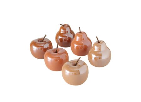 Deco Perly Appel Peer H15cm