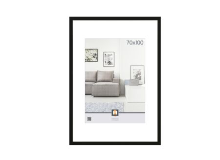Fotokader Livorno 100x70cm - hout massief - zwart