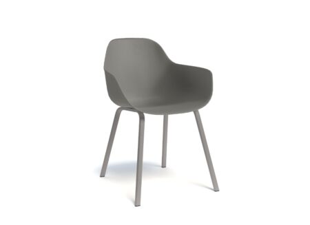 Kuipstoel Horta 56x59x82cm - metaal/polypropyleen - taupe