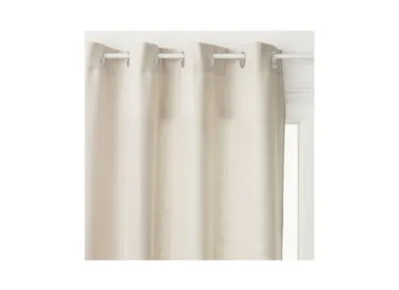Gordijn Leon 140x260cm - polyestervezel - beige linnen - Rideau Leon 140x260cm - fibre de polyester - beige lin