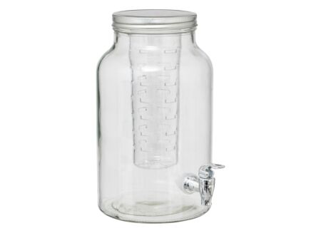 Drankdispenser Fuzy 6L - glas - transparant
