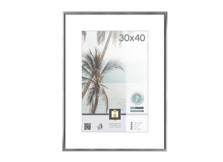 Fotokader Kyoto 40x30cm - kunststof & glas - zilver