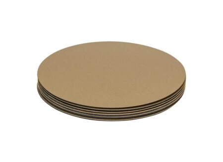 Onderzetters voor glazen Herfst Ø10cm - staal - goud set van 6