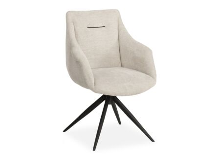 Draaistoel Colin 61x67x87,5cm - stof - beige