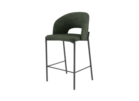 Barstoel Bacchus ZH75,5cm - stof - groen