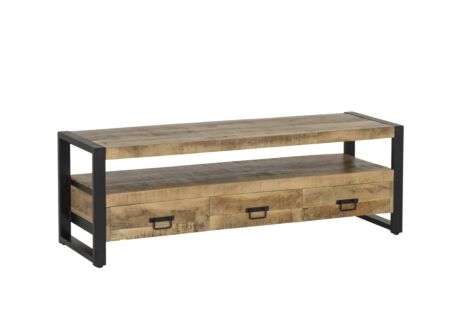 Tv-meubel Sanguine 150cm - mango massief - natuur