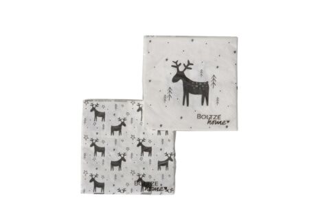 Serviette Benny 17x17cm wit 20 stuks