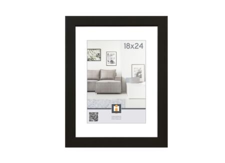 Fotokader Livorno  24x18cm - hout massief - zwart
